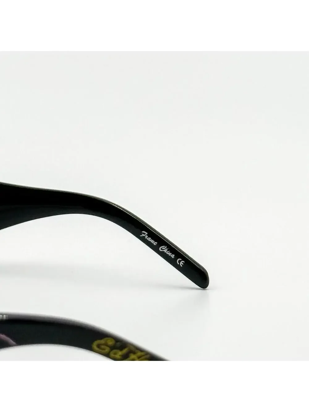 Vintage Ed Hardy Sunglasses Skull Rose Butterfly Tattoo Vintage Y2K With Case